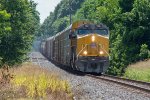A westbound manifest approaches the town of Grand Saline